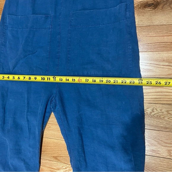 Ilana Kohn Blue Linen Gary Jumpsuit - Picture 7 of 9